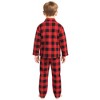INSPIRE CHIC Men's Sleepwear Long Sleeve Button Down Plaid Family Pajamas Set - 3 of 4