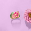 Ross-Simons Italian Multicolored Enamel Flower Ring in 14kt Yellow Gold - 4 of 4