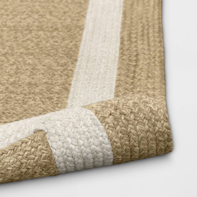 Braided Outdoor Rug with Fringe Neutral/Ivory - Threshold™ designed with Studio McGee, 4 of 11