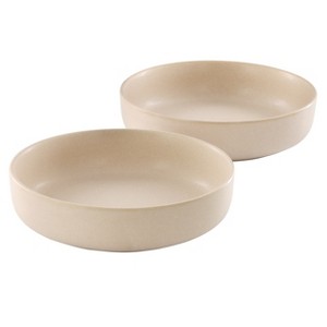 Soho Lounge Bryant Park 2 Piece 8 Inch Stoneware Dinner Bowl Set in Beige - 1 of 4