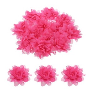 Unique Bargains Durable Versatile Chiffon  Artificial Flowers for Graduation Headbands 12 Pcs - 1 of 4