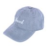 David & Young Women's Blessed Embroidered Denim Baseball Cap Hat - 2 of 4