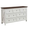 KIGFTSOD Farmhouse 7 Drawers Dresser for Bedroom,Walnut - 2 of 4