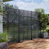 Lirago Metal Outdoor Privacy Screen Freestanding Garden Privacy Screen - 72"x47", Black - 3 of 4