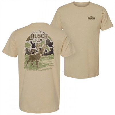 Mens Busch Light Camo Range Beige Colorway T-Shirt