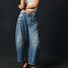 Womens Jeans Pants Wide Leg Barrel Jeans Mid Rise Casual Loose Fit Jeans Summer Pants - 4 of 4