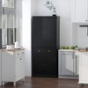 Aghana Digitals 72.5" Freestanding Kitchen Pantry Cabinet with Magnetic Doors, Adjustable Shelves & - 2 of 4