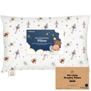 KeaBabies Jumbo Toddler Pillow with Pillowcase, 14X20 Soft Organic Toddler Pillows for Sleeping, Kids Travel Pillow - 1 of 4