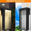 KTMBDW Outdoor Wall Light Fixtures, Porch Sconces Wall Mounted Lighting with Glass Shades, Modern LED Porch Light for Front Door Entryway, 2 Pcs - 3 of 4