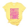 Simply Sage Market Sweet Summer Time Block Distressed Short Sleeve Tee - 2 of 4