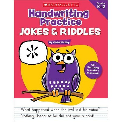 Handwriting Practice: Jokes & Riddles - by  Violet Findley (Paperback)