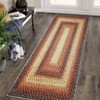 Washable Modern Braided Printed Rug Non Slip Low Pile Rug Soft Contemporary Throw Floor Cover Foldable Indoor Carpet for Living Room Bedroom - 4 of 4