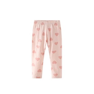 MyKids-USA Autumn Arrival Baby Kids Girls Hearts Pattern Casual Pants - 1 of 4