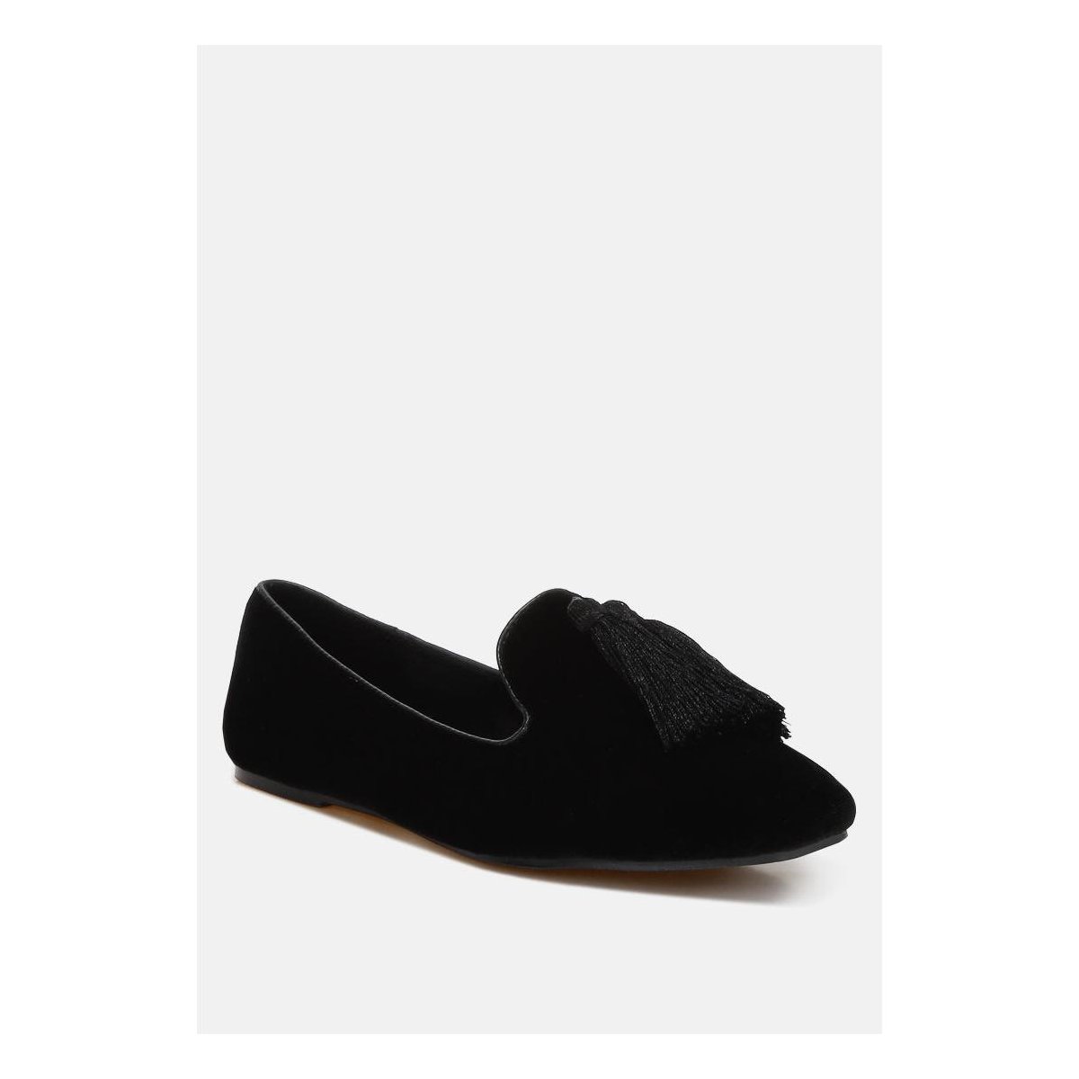Женские туфли Rag & Co Womens Tromso Iconic Tassel Detail Velvet Loafers 8 — фото 2