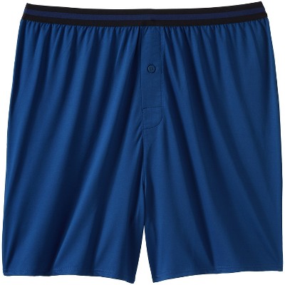 Men's Big & Tall Woven Boxers 4pk - Goodfellow & Co™ Blue 3XL