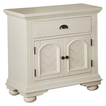 Aiden Cottage 1-Drawer Nightstand with Cabinet Door Chestnut- Picket House Furnishings