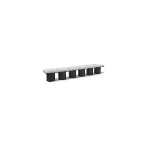 Meridian Furniture,Pavilion Boucle Fabric Bench - 1 of 4