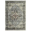 Vintage Area Rug, Large Washable Living Room Bedroom Rug Distressed Non-Slip Non-Shedding Low Pile Area Rug Floor Carpet for Dining Room Home - 4 of 4