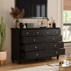 Famapy 10-Drawer Black Paint Finish Dresser Chest of Drawers Cabinet - 2 of 4