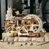 ROBOTIME Marble Run Wooden 3D Jigsaw Puzzle  Puzzles for Teens Boys Adults, Beige, 10"*9.3"*7.3" - 2 of 4