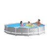 Intex 26711EH 12ft x 30in Prism Metal Frame Above Ground Swimming Pool with Filter Pump and Cleaning Maintenance Kit with Vacuum, Skimmer and Pole - 2 of 4