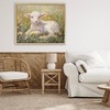 Stupell Industries Sunlight Lamb in Flowers Floating Frame Canvas Art - 3 of 4