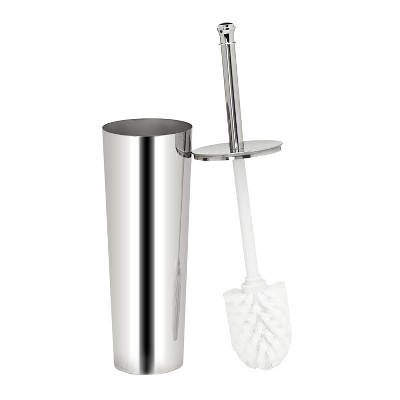 stainless steel toilet brush and plunger set