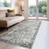 coucheta Multi-size Modern Abstract Area Rug, Washable Non Slip Distressed Ultra Soft Thin Contemporary Accent Carpet, for Living Room, Bedroom - 2 of 4