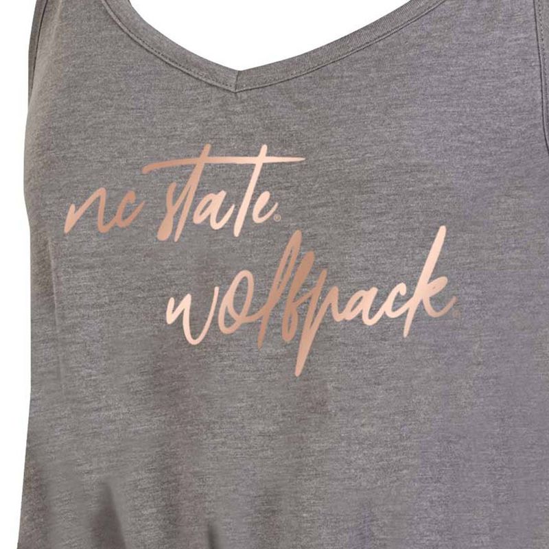 NCAA NC State Wolfpack Women&#39;s Gray Tank Top, 3 of 4