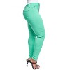YMI Women's Hyper Stretch Mid-Rise 5 Pocket Slim Fit Skinny Jeans - 3 of 4