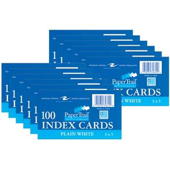 100ct 3 X 5 Ruled Index Cards White - Up & Up™ : Target