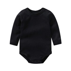 MyKids-USA Baby Multi Color Comfy Cotton Long Sleeve Onesies Bodysuits - 1 of 4