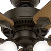 Hunter 52" Swanson Lighted Ceiling Fan New Bronze Finish with 5 Blades in American Walnut/Greyed Walnut - 2 of 4