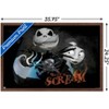 Trends International The Nightmare Before Christmas - Distorted Scream Framed Wall Poster Prints - 3 of 4