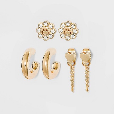 SUGARFIX by BaubleBar Gold Micro Earring Set - Gold