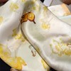 Anna-Kaci Women's Satin Square Scarf with Butterfly and Floral Print Lightweight Neck Head or Bag Accessory - 4 of 4
