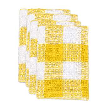 Buryeah 4 Pcs Kitchen Towels Set Yellow Daisy Dish Towels Yellow Dish Towels