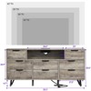 8 Drawer Dresser for Bedroom with Charging Station - Stylish 55 Inch TV Stand with LED Lights - 3 of 4