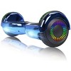 GlareWheel M3 Hoverboard LED Light Bluetooth Chrome Blue - 2 of 4
