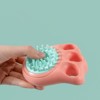 BABYYER Silicone Pet Bath Brush for Cats, Soft Grooming Scrubber with Cute Paw Design, Multi-Functional Massager for Washing, Deshedding,and Cleaning - 2 of 4
