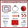 Skirfy Basketball Hoop for Kids, Over The Door Mini Basketball Hoops, Indoor Basketball Set for with 4 Balls, Red - 2 of 4
