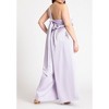 ELOQUII Women's Plus Size Tie Detail Satin Jumpsuit - 4 of 4