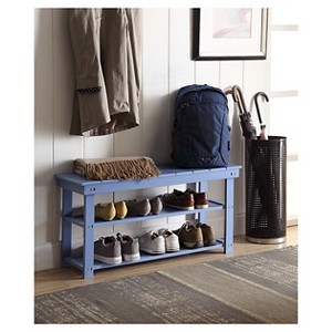 Oxford Utility Mudroom Bench with Shelves - Breighton Home - 1 of 4
