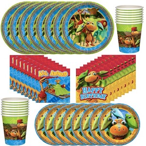 Treasures Gifted Dinosaur Train Birthday Party Tableware Classic Set for 24 Guests - 1 of 1