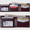 Alpine Swiss Men’s Spencer RFID Leather Wallet – Bifold with Flip ID, Divided Bill Section & Gift Box - 2 of 4