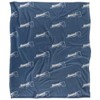 Brandeis University Logo Pattern Silky 50x60 Blanket, 1 Sided - 2 of 4