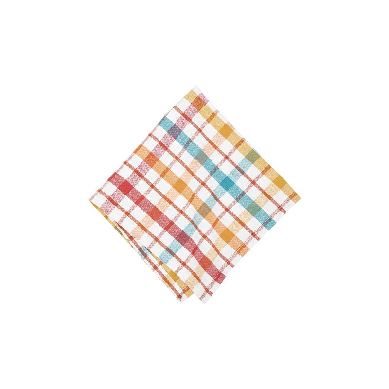C&F Home Radley Plaid Woven Reversible Colorful Summertime Napkin Set of 6, 1 of 8
