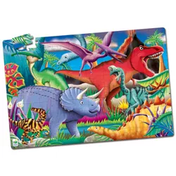 The Learning Journey Puzzle Doubles! Glow in the Dark! Dinos (100 pieces)