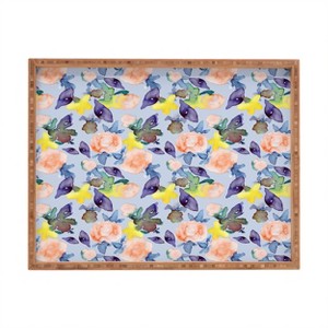 Natalie Baca Peach Rose Rectangular Tray -Deny Designs - 1 of 2