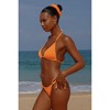 Moda Minx 'Tangerine' Scrunch Triangle Bikini Top - 4 of 4